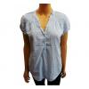 One Off Joblot Of 7 Ladies De-Branded Blue Chequered Blouses wholesale