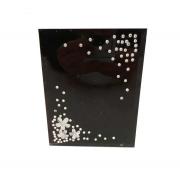 Wholesale Wholesale Joblot Of 20 Black Flower Trinket Boxes With A Sequin Design 10123