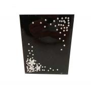 Wholesale Wholesale Joblot Of 20 Black Flower Trinket Boxes With A Sequin Design 10123