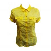 Wholesale One Off Joblot Of 16 Ladies De-Branded Yellow Pocket Blouses