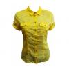 One Off Joblot Of 16 Ladies De-Branded Yellow Pocket Blouses wholesale blouses