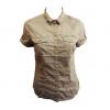 Wholesale Joblot Of 10 Ladies De-Branded Brown Pocket Blouse wholesale shirts