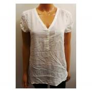 Wholesale Wholesale Joblot Of 10 Ladies De-Branded White V-Neck Pocket
