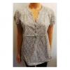 Wholesale Joblot Of 10 Ladies De-Branded Khaki Floral V-Neck wholesale apparel