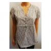 Wholesale Joblot Of 10 Ladies De-Branded Khaki Floral V-Neck