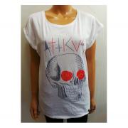 Wholesale Wholesale Joblot Of 10 Ladies Atticus White Skull T-Shirts S