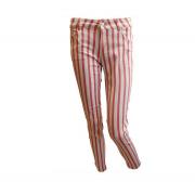 Wholesale One Off Joblot Of 16 Ladies De-Branded Pink Striped Trousers