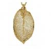 ROSE LEAF NECKLACE DIPPED IN REAL 24K GOLD
