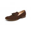 Joblot Of 12 Pairs Mens Leather Coffee Loafers Slip Ons wholesale