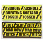 Wholesale Novelty Parcels Of 100 His/Her/Male/Female Insult Tape - GAG