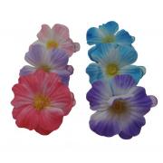 Wholesale Wholesale Joblot Of 120 Ladies Flower Hair Clips Blue Pink &