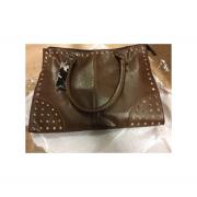 Wholesale Job Lot Of 30 Studded Brown Shopper Bags