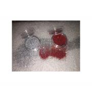 Wholesale Red And Silver 5g Metallic Glitter Pots - Nail Art Craft Fac