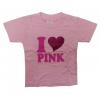 Wholesale Joblot Of 10 Toddlers I Love Pink T-Shirts 3 Sizes