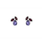 Wholesale Base Metal Stud Earrings With Swarovski Crystals