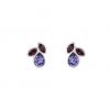 Base Metal Stud Earrings With Swarovski Crystals wholesale