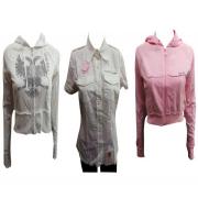 Wholesale One Off Joblot Of 8 Ladies Tokyo Rose Crop Zip Jackets & Sho