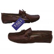 Wholesale One Off Joblot Of 5 Mens Tag1 London Brown Leather Moccasin 