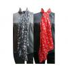Wholesale Joblot Of 24 Ladies Spotted Striped Scarves Black 