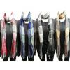 Wholesale Joblot Of 24 Ladies Pleated Striped Scarves Multip