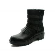 Wholesale MS061 Miss Sixty Girls Mid Calf Tassled Boot In Black