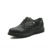Wholesale MS029 Miss Sixty Girls Low Laceup Derby Shoe In Black Gliter