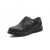 MS029 Miss Sixty Girls Low Laceup Derby Shoe In Black Gliter