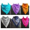 Wholesale Joblot Of 24 Ladies Mixed Colour Paisley Neckerchi wholesale handkerchiefs