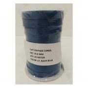 Wholesale High Quality Light Navy Blue Flat Leather Cords 10mm Wide