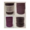 Purple Real Leather Round Cords 4 Shades 1mm Wide
