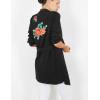 Duster Rose Embroidered Waterfall Coat 