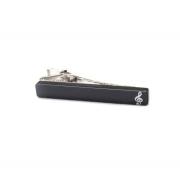 Wholesale Black Acrylic Music Note Pattern Tie Clip