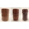 Mixed Brown High Quality Braided Leather Cords 3mm Wide