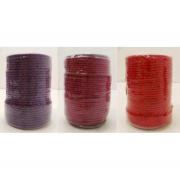 Wholesale Red, Purple & Pink Braided Real Leather Cords 3mm Wide