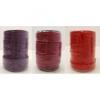 Red, Purple & Pink Braided Real Leather Cords 3mm Wide