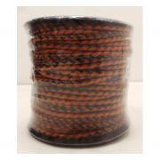 Wholesale Black&Tan High Quality Braided Leather Cords 3mm Wide