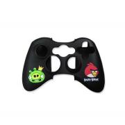 Wholesale Angry Birds Controller Black Silicon Skin Wrap - Xbox 360
