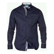Wholesale D555 Mens Navy Long Shirt TOBY
