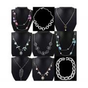 Wholesale Fashion Multi Chain Necklace With Large Chunkey Pendent