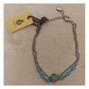 Wholesale Designsix Silver Bracelets With Blue Bead Detail