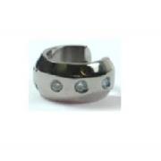 Wholesale Titanium Single 3 Stone Huggie Earring