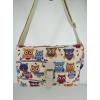 Owl Fabric Canvas Cross-Body Bag wholesale fabric handbags