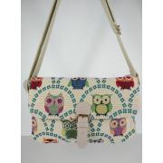 Wholesale Owl Fabric Canvas Cross-Body Bag