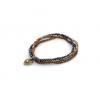 Lovett & Co Elasticated Stretch 3 Row Fashion Bracelet Metal