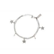 Wholesale Lovett & Co Diamante Star Bracelet (Rhodium)