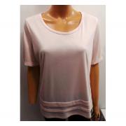 Wholesale One Off Joblot Of 15 Ladies Blush Round Neck Pleated T-Shirt