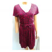 Wholesale One Off Joblot Of 12 Ladies Red Half Sleeve Leopard Print 