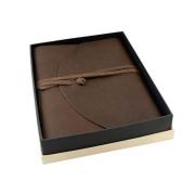 Wholesale Enya Large Rustic Brown Handmade Leather Bound Photo Album
