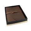 Enya Large Rustic Brown Handmade Leather Bound Photo Album