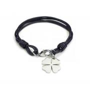 Wholesale Joblot Of 6 Lines Assorted Stainless Steel & Leather Bracele